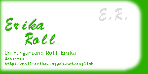 erika roll business card